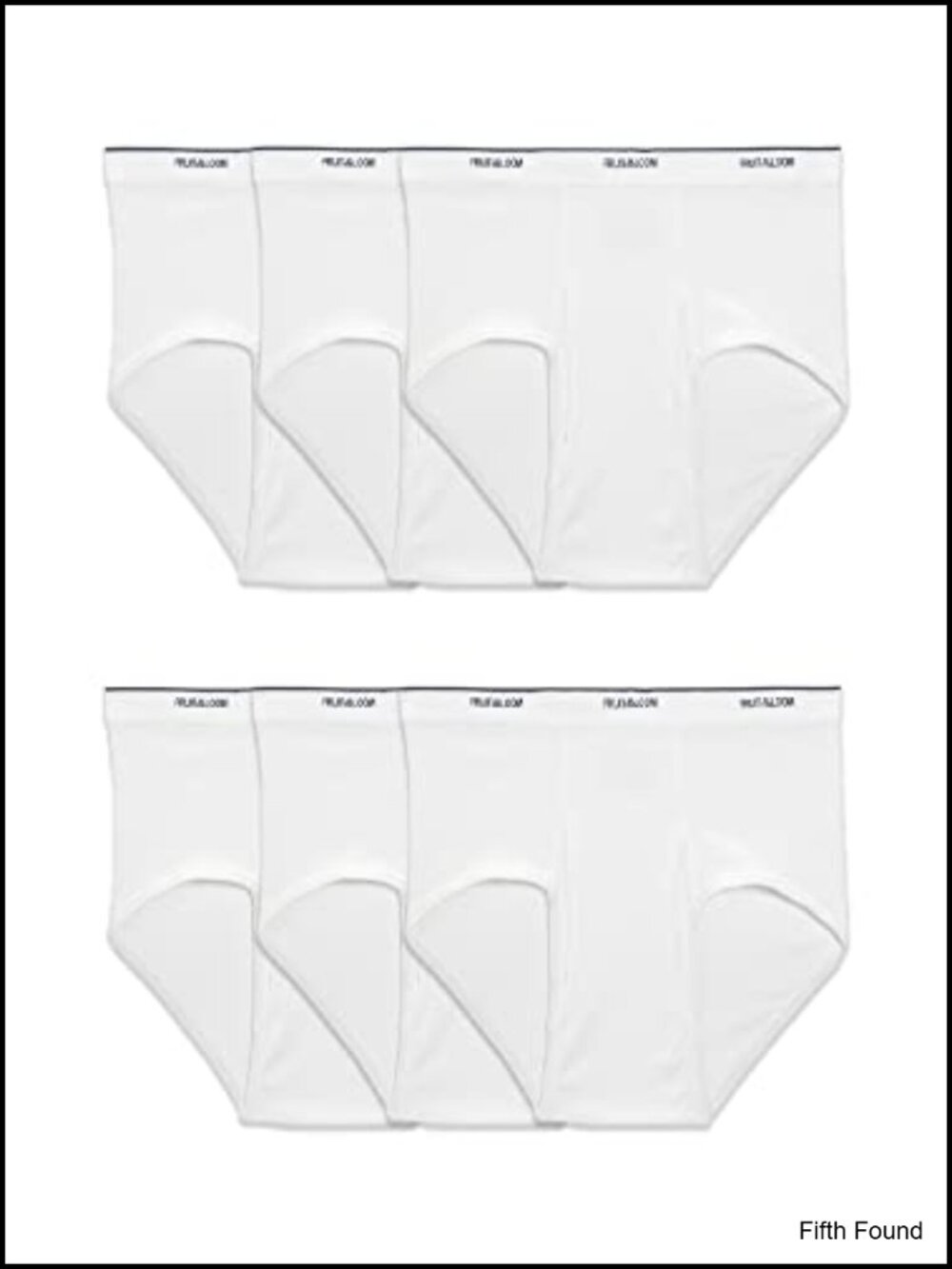 Men's Cotton Briefs 6-Pack Moisture Wicking Tag Free Full Coverage
